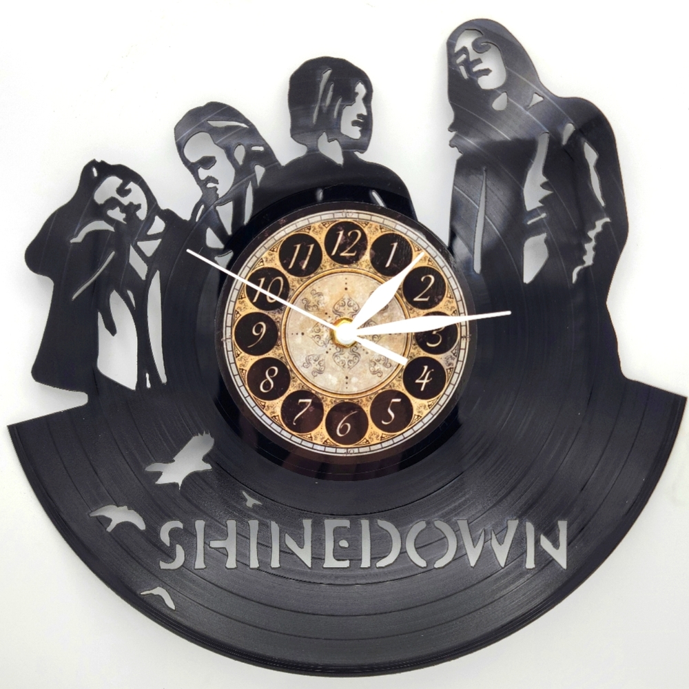 SHINEDOWN vinyl record clock